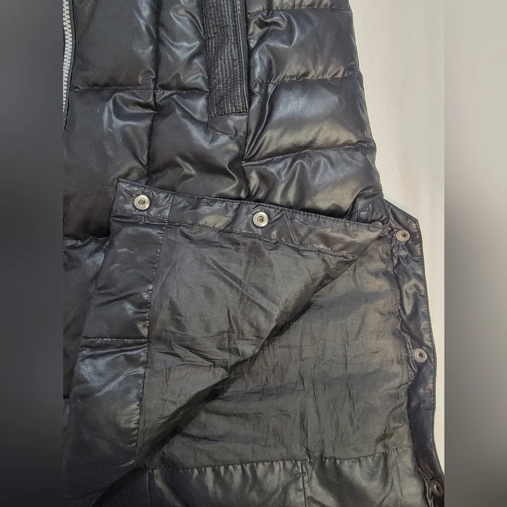 MARC NEW YORK Womens Size Small Black Down Filled Knee Length Puffer Coa…